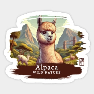 Alpaca - WILD NATURE - ALPACA - 18 Sticker